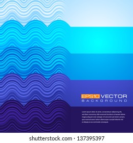 Abstract background from blue horizontal strips.
