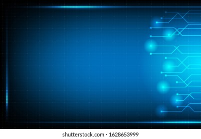 abstract background of blue  hud ui interface technology background