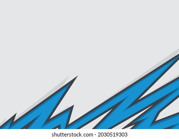 Abstract background with blue jagged zigzag pattern and some copy space area