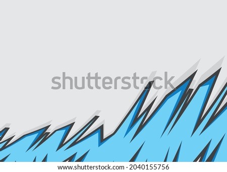 Abstract background with blue jagged zigzag pattern and some copy space area