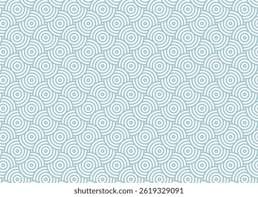 Abstract background with a blue Japanese themed circular design