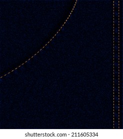 abstract background with a blue jeans pocket