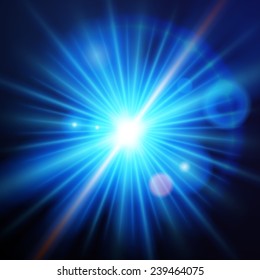 abstract background with blue light