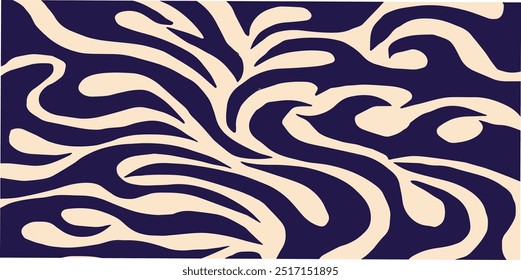 abstrakter Hintergrund. Abstrakter Hintergrund von blauen und hellrosa Farben Smooth Flow Wave Ripples.nahtloses Muster mit Federn