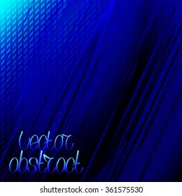 Abstract Background with Blue Light and Stripes. Vector Illustration
