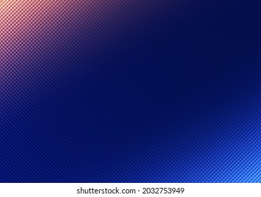 Resumen de iluminación azul de fondo con textura de rejilla. Ilustración del vector