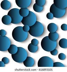 Abstract Background with Blue Lightning Circles