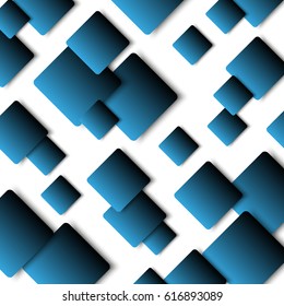 Abstract Background with Blue Lightning Squares