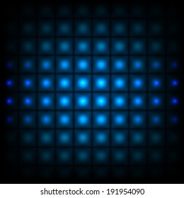 Abstract background with blue lights