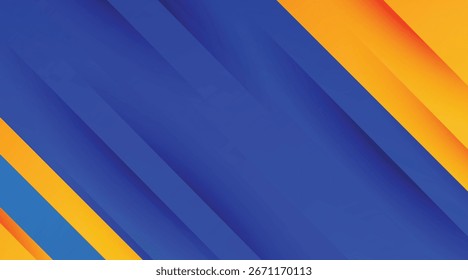 Fundo abstrato luz azul e cor de gradiente laranja design moderno