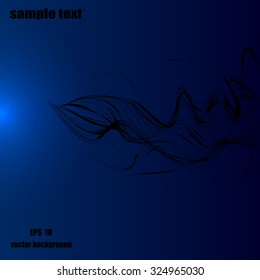abstract background blue line of light vector