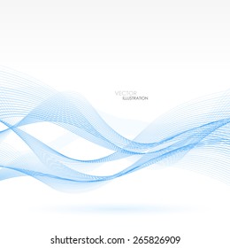 Abstract background with blue lines. Vector Illustration. Clip-art