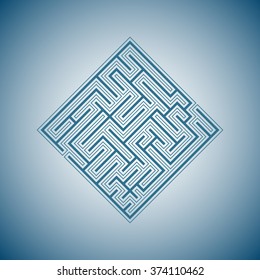 Abstract background - blue maze