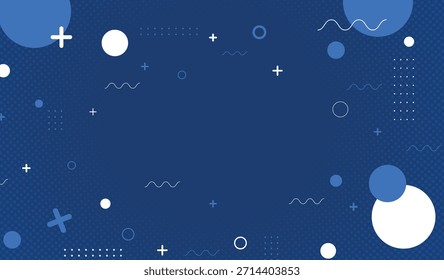 Abstractas fondo azul diseño de Memphis