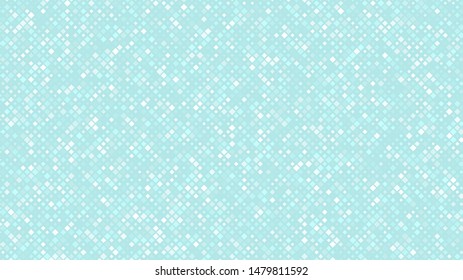 Abstract background. Blue noise from the dots. Diamonds are halftone. Vector illustration.