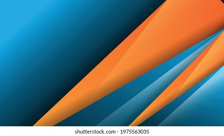 abstract background with blue and orange color
