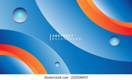 Abstract background with blue and orange gradient composition.