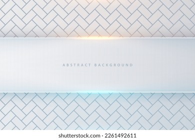 abstract background of blue and orange neon light 3D shapes with modern texture