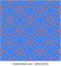 abstract background with  blue and orange patterns. ornament for wallpapers and backgrounds.