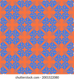 abstract background with  blue and orange patterns. ornament for wallpapers and backgrounds.