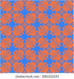 fondo abstracto con motivos azules y anaranjados. ornamento para fondos de escritorio y fondo.