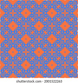 abstract background with  blue and orange patterns. ornament for wallpapers and backgrounds.