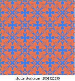 abstract background with  blue and orange patterns. ornament for wallpapers and backgrounds.