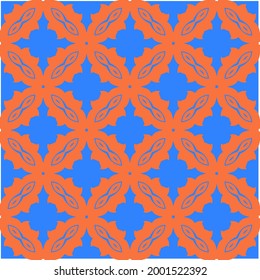 abstract background with  blue and orange patterns. ornament for wallpapers and backgrounds.