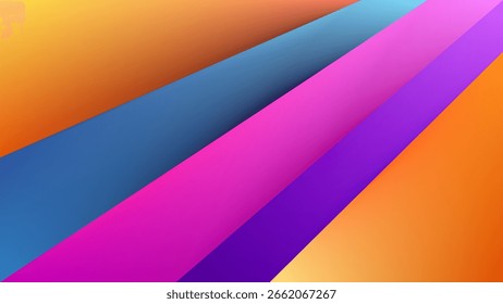 ABSTRAKTER HINTERGRUND BLAU ORANGE PURPELROSA FARBVERLAUF MASCHINE GLATT FLÜSSIG BUNT UNSCHARF DESIGN VEKTORVORLAGE GUT FÜR MODERNE WEBSITE, TAPETE, DECKEL DESIGN 