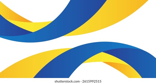 abstract background with blue and orange wavy shapes.vector illustration