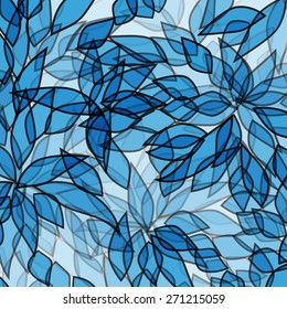 abstract background with blue petals