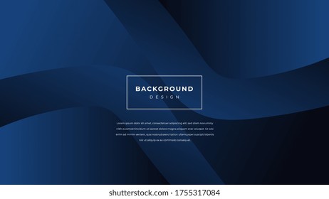 fondo abstracto azul phantom elegante. Composición de formas de onda de moda. Ilustración vectorial eps10.