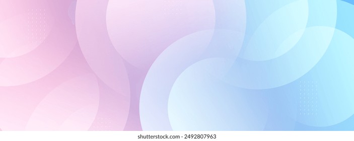 abstract background .blue and pink gradation. circle effect style. modern minimalist.eps 10