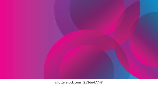 Fondo abstracto. Gradación azul y rosa. Estilo de efecto de círculo. Moderno minimalista.