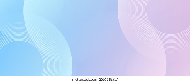 abstract background .blue and pink gradation. circle effect style. modern minimalist.eps 10