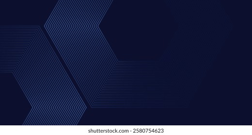 Abstract background blue and pink gradation. Hexagon effect style simple design