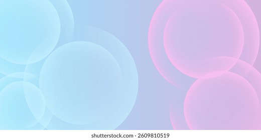 abstract background .blue and pink gradation. circle effect style. modern minimalist