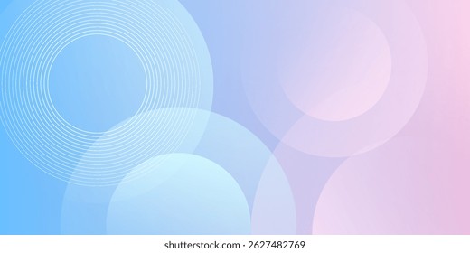 abstract background .blue and pink gradation. circle effect style. modern minimalist.eps 10
