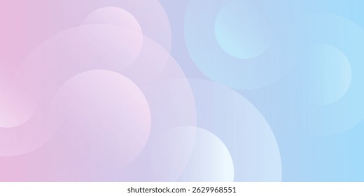 abstract background .blue and pink gradation. circle effect style. modern minimalist.eps 10
