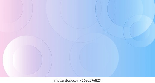 abstract background .blue and pink gradation. circle effect style. modern minimalist.eps 10
