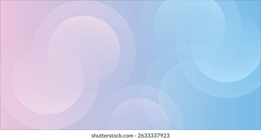 abstract background .blue and pink gradation. circle effect style. modern minimalist.eps 10