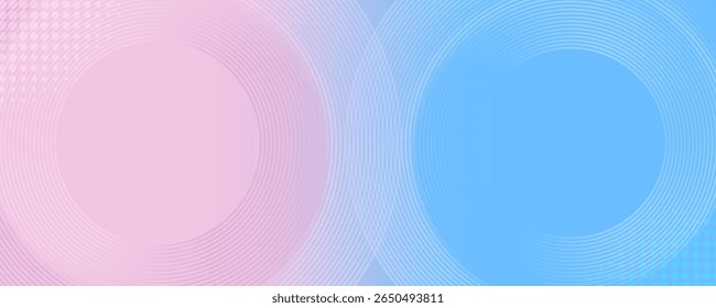 abstrakter Hintergrund .blau und rosa Abstufung. Kreis-Effekt-Stil. modern