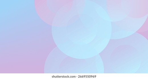 abstract background .blue and pink gradation. circle effect style. modern minimalist