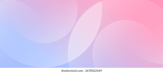 abstract background .blue and pink gradation. circle effect style, layered translucent circles creating a dreamy, romantic, and elegant abstract design. abstract circle background.