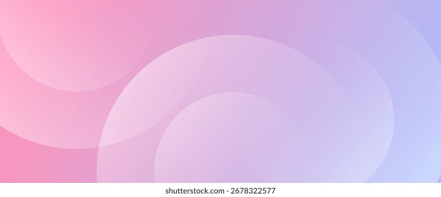 Fondo abstracto. Gradación azul y rosa. estilo de efecto de círculo, círculos translúcidos en capas que crean un diseño abstracto soñador, romántico y elegante.