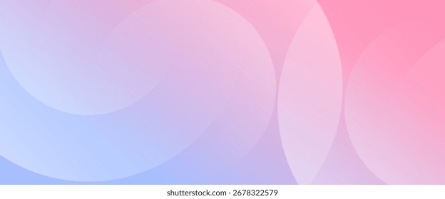 abstract background .blue and pink gradation. circle effect style, layered translucent circles creating a dreamy, romantic, and elegant abstract design. abstract circle background.