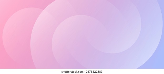 abstrakter Hintergrund .blau und rosa Abstufung. Circle-Effekt-Stil, geschichtete durchscheinende Kreise schaffen eine verträumte, romantische und elegante abstrakte Design.
