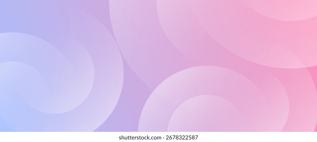 abstract background .blue and pink gradation. circle effect style, layered translucent circles creating a dreamy, romantic, and elegant abstract design. vector illustration.