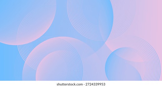 Fondo abstracto. Gradación azul y rosa. estilo de efecto de círculo. minimalista moderno. eps 10