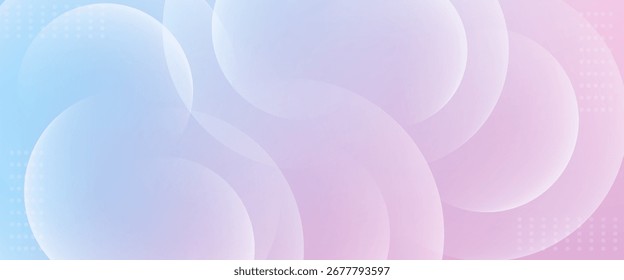 Antecedentes Abstractas. Gradientes y círculos azules y rosados. Estilo de efecto de círculo. Moderno minimalista. Eps 10